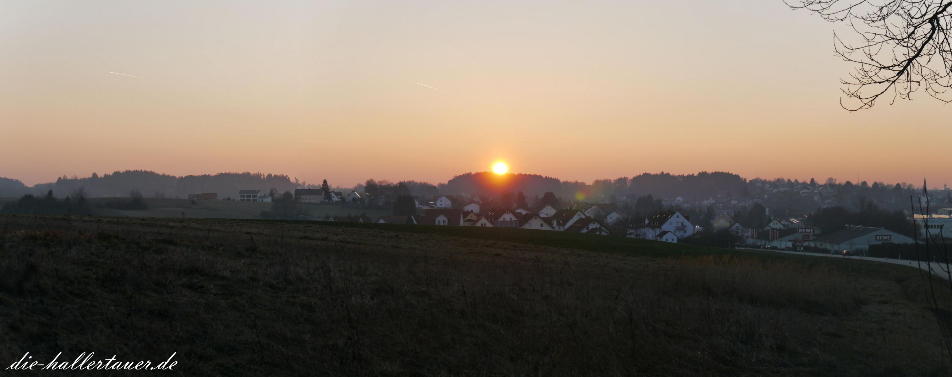 Sonnenaufgang über Nandlstadt